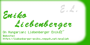 eniko liebenberger business card